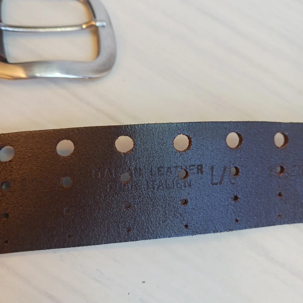 Maurice's Brown Italian Leather Belt Large 34